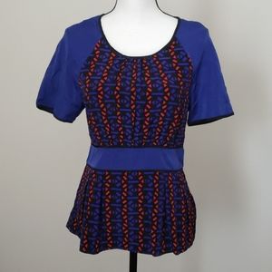 NWT Skies Are Blue Fitted Multicolor Top